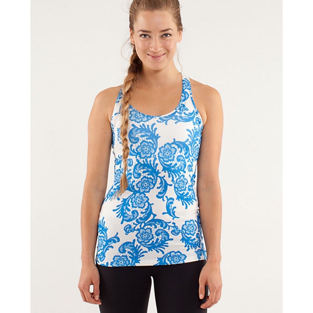 Lululemon Cool Racerback - Laceoflage Beaming Blue